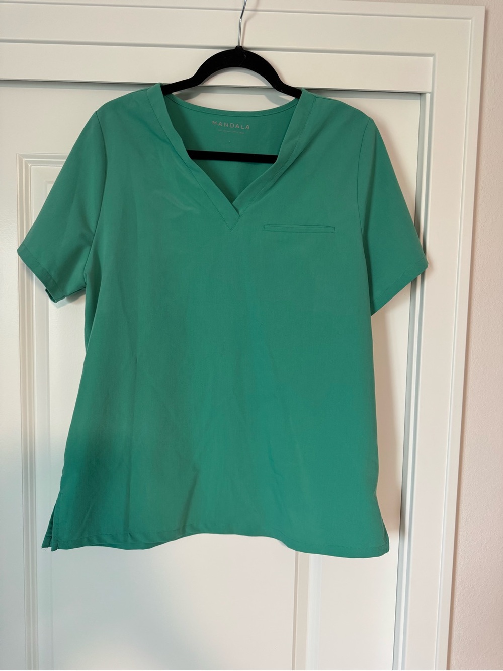 Mandala Scrubs Green V-Neck Women’s Top and pants
